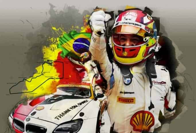 "Augusto Farfus wins in Macau" Art Print (numbered and signed) from the Sports Car Racing Posters & Prints store collection.