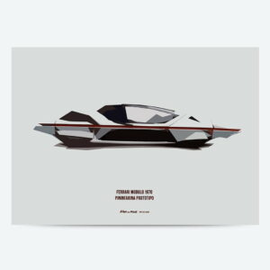 FERRARI MODULO 1970 PININFARINA PROTOTIPO - Artwork, Posters, Print from the Sports Car Racing Canvas store collection.