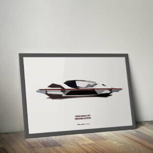 FERRARI MODULO 1970 PININFARINA PROTOTIPO - Artwork, Posters, Print from the Sports Car Racing Canvas store collection.