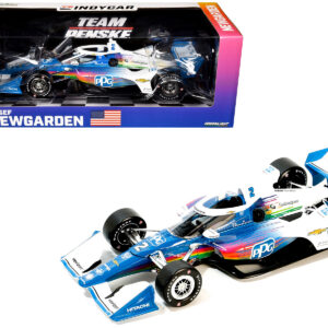 Dallara IndyCar #2 Josef Newgarden "PPG" Team Penske (Road Course Configuration) "NTT IndyCar Series" (2024) 1/18 Diecast Model Car by Greenlight from the Sports Car Racing Model Cars store collection.