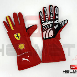 Charles Leclerc 2024 F1 Racing gloves Ferrari Sports Car Racing Race Gloves by GPHelmet