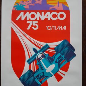 F1 Monaco 1975 Affiche Poster made by Michael Turner Sports Car Racing Photography by MyF1