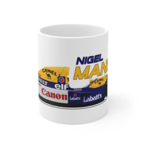 Nigel Mansell Williams FW14B 11oz Mug - Scuderia GP Formula 1 Memorabilia by ScuderiaGP