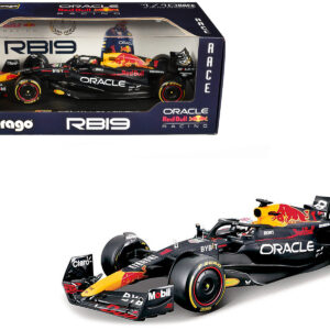 Red Bull Racing RB19 #1 Max Verstappen "Oracle" Champion Formula One F1 World Championship (2023) "Race" Series 1/18 Diecast Model Car by Bburago from the Max Verstappen store collection.