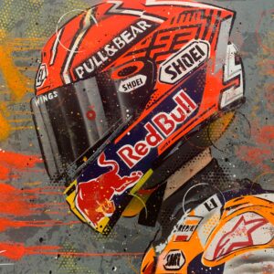 Marc Marquez - Graffiti painting from the Sports Car Racing Fine Art Originals store collection.