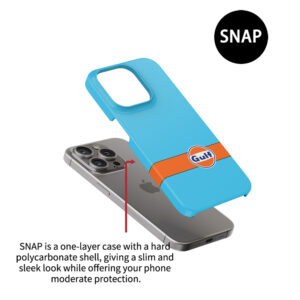 GULF Racing livery phone case from the More Series store collection.