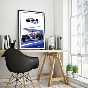 Ayrton Senna Williams FW16 Formula 1 Poster from the GPBox store.