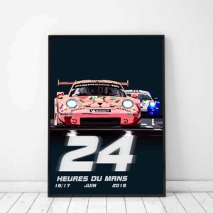 Le Mans Pink Pig Poster from the More Series store collection.