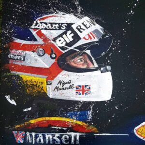 Mansell 01 Limited Edition Print from the Sports Car Racing Fine Art Originals store collection.