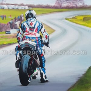 William Dunlop limited edition print by Jeff Rush MotoGP Memorabilia by Motorsport Artworx