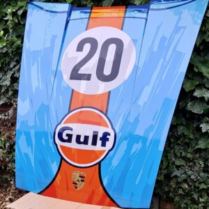 Gulf Racing Porsche 911 bonnet Sports Car Racing Car Parts by Speed Icons by JoelClarkArtist