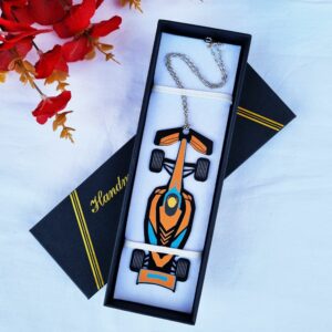 F1 McLaren Gift Formula 1 gift Car hanging accessory McLaren fan gift rear view mirror Car charm f1 air freshener Fathers day gift from the Sports Car Racing Metal Signs store collection.