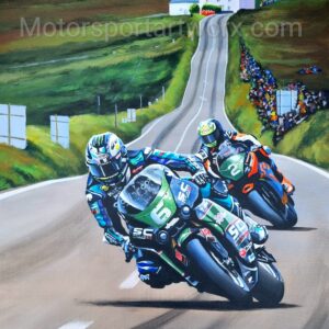 Michael Dunlop's 29th Isle of Man TT Victory Limited Edition Print from the Sports Car Racing Posters & Prints store collection.