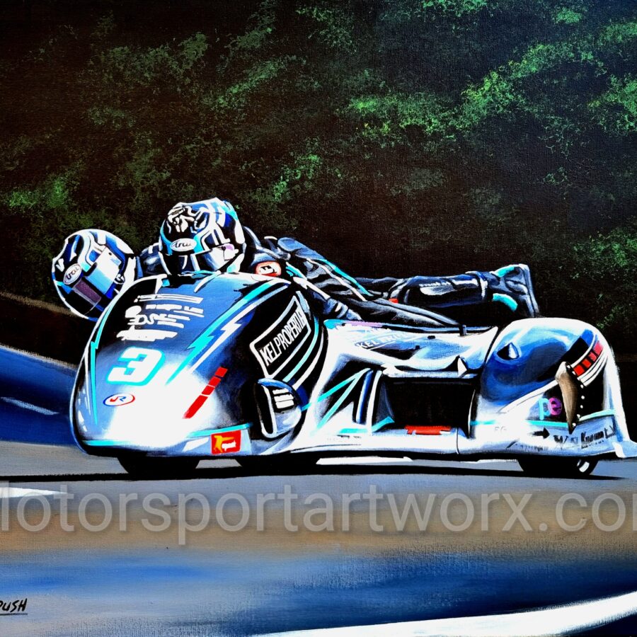 The Crowe's. Out of the Shadows, limited edition print. from the Race Car Wall Art store collection.