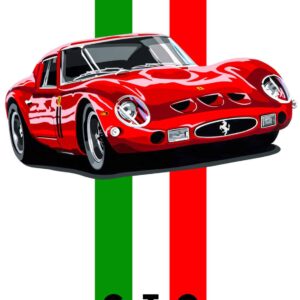 Ferrari 250 GTO Poster by Speed Icons by JoelClarkArtist