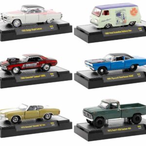 "Auto Meets" Set of 6 Cars IN DISPLAY CASES Release 80 Limited Edition 1/64 Diecast Model Cars by M2 Machines from the Sports Car Racing Gifts store collection.