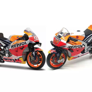 Honda RC213V #44 Pol Espargaro and #93 Marc Marquez "Repsol Honda Team" "MotoGP World Championship" (2021) Set of 2 Motorcycles 1/18 Diecast Models by Maisto from the Sports Car Racing Gifts store collection.