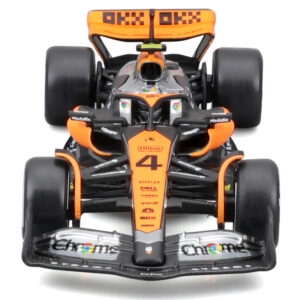 McLaren MCL60 #4 Lando Norris 2nd Place "Formula One F1 British GP" (2023) with Driver in Car 1/43 Diecast Model Car by Bburago from the Race Track Wall Art store collection.