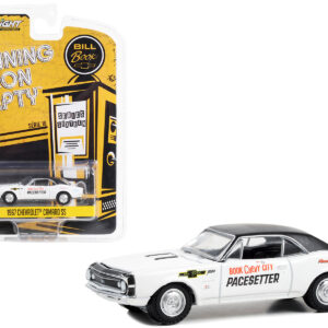 1967 Chevrolet Camaro SS White with Black Top "Book City Chevy Pacesetter - Altoona Pennsylvania" "Running on Empty" Series 16 1/64 Diecast Model Car by Greenlight from the Sports Car Racing Books store collection.