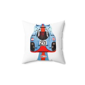 #20 Porsche 917 Pillow - Steve McQueen's Le Mans Movie car from the Automotive store collection.