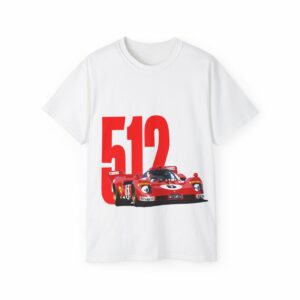 Ferrari 512 T-Shirt Sports Car Racing Clothing by MoRoarSport