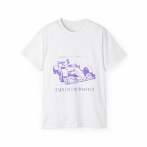 Females in Motorsport White T-Shirt - SEE IT. BE IT. with a car logo Formula 1 Memorabilia by Females in Motorsport