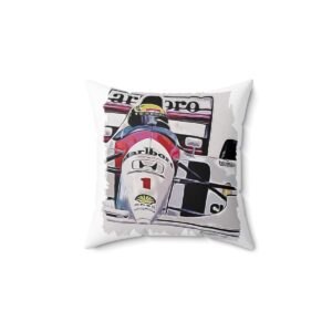 Ayrton Senna McLaren Honda F1 Pillow Sports Car Racing Clothing by MoRoarSport