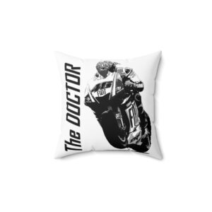 'The Doctor' Valentino Rossi Pillow Sports Car Racing Clothing by MoRoarSport