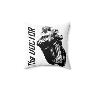 'The Doctor' Valentino Rossi Pillow Sports Car Racing Clothing by MoRoarSport