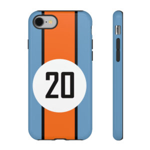 Steve McQueen's #20 Gulf Porsche 917 Tough Phone Cover Vintage by MoRoarSport