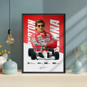 Ayrton Senna Poster, F1, Formula 1, McLaren, F1 Merch, Poster, Print, Wall Art, McLaren Racing, Formula 1 Poster from the Ayrton Senna store collection.