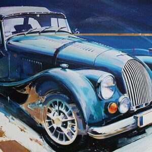 Morgan plus 8 original art from the Sports Car Racing Fine Art Originals store collection.