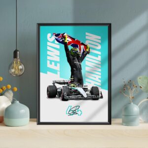 Lewis Hamilton 2024 Poster, F1, Formula 1, Mercedes F1, F1 Merch, Poster, Print, Wall Art, Formula 1 Poster from the Lewis Hamilton store collection.