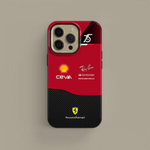 Protect Your Phone in Style with Scuderia Ferrari F1-75 Livery Phone Cases from the Sports Car Racing Gifts store collection.