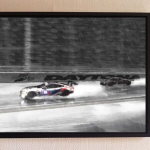 24 hours Daytona 2019 "Cloud 9 at Turn 9" Art Print Sports Car Racing Canvas by Augusto Farfus Store