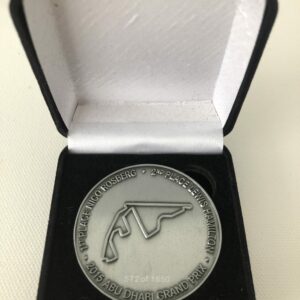 Genuine Mercedes Benz Commemorative F1 Medal from 2015 Abu Dhabi GP (572 of 1650) from the Sports Car Racing Apparel store collection.