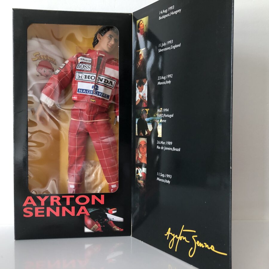 Ayrton Senna 1:6 Takara Articulated Figurine - Rare Japanese Import from the Sports Car Racing Model Cars store collection.