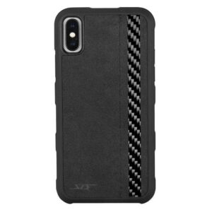 iPhone X & XS Alcantara & Real Carbon Fiber Case from the Sports Car Racing Phone Cases store collection.