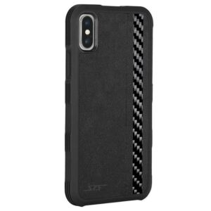 iPhone X & XS Alcantara & Real Carbon Fiber Case from the Sports Car Racing Phone Cases store collection.