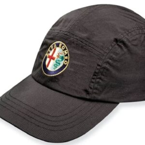 CAP Alfa Romeo Waterproof Sportscar Embroidered Logo Badge Golf Black from the Official Motorsport Merchandise store collection.