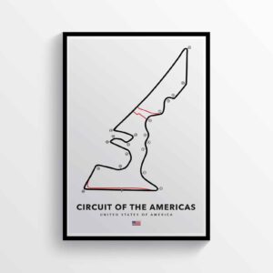 Circuit of the Americas, American Grand Prix, Formula 1, MotoGP Racing Track Poster from the MotoGP Memorabilia store collection.