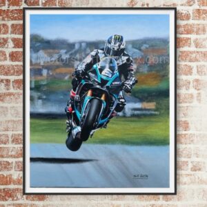 Michael Dunlop Cookstown 2023 limited edition print Sports Car Racing Posters & Prints by Motorsport Artworx