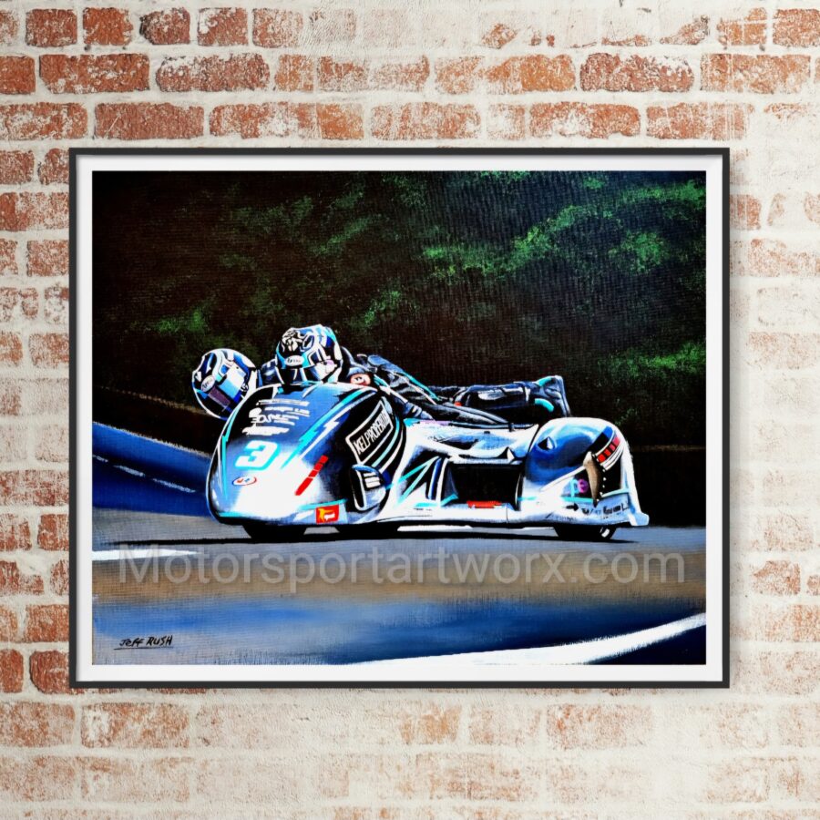 The Crowe's. Out of the Shadows, limited edition print. from the Race Car Wall Art store collection.