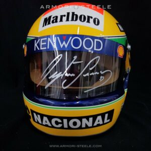 Ayrton Senna Signed Helmet 1993 Tribute Autographed Visor Full Scale 1:1 AS-00659 Ayrton Senna by Racing Helmet Collector