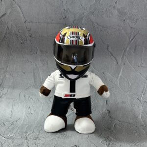 MotoGP Marc Marquez Shoei X-14 Motegi Lucky Cat Full Face MM93 helmet Race Fan Bear Teddy Gift Cub Plush from the Sports Car Racing Gifts store collection.