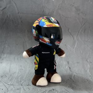 Valentino Rossi Commemorative Moto Enthusiast Bear WINTER TEST 2019 Full Face Pista GP R VR46 Helmet from the MotoGP Memorabilia store collection.