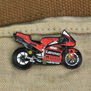 Francesco Bagnaia Motorcycle Pin Ducati MotoGP Racing Bike Badge from the Race Track Wall Art store collection.