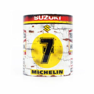 Vintage Barry Sheene Suzuki #7 Motorcycle Mug from the MotoGP Memorabilia store collection.