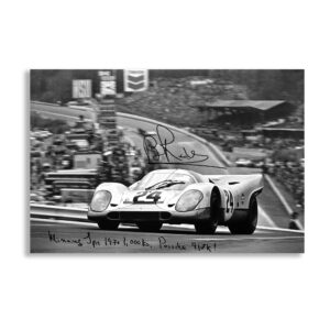 Brian Redman Exclusive Signing – 1970 Spa 1,000kms Porsche 917K – Limited Edition Sports Car Racing Photography by AB Memorabilia