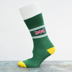 Motoring Leg-End Socks British Racing Green Sports Car Racing Apparel by Me and My Car